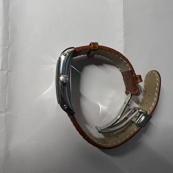 Oris Miles Rectangular Stainless Steel Watch; silver dialand hardly worn - Picture 4 of 7